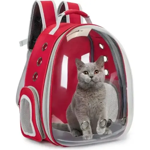 Red Fashion Pet Backpack Carrier