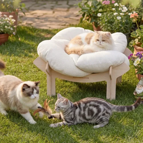 Large Flower-Shaped Pet Bed