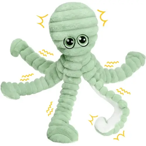 Octopus Design Pet Squeaky Plush Toy