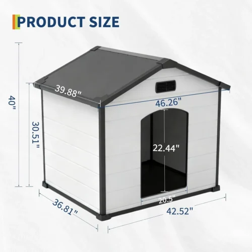 Large Dog House,Indoor Outdoor Waterproof Kennel
