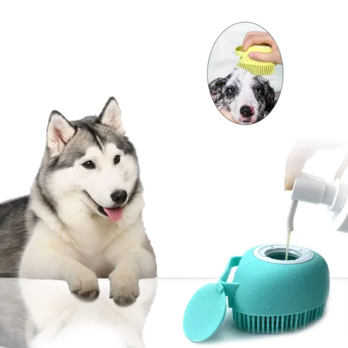 Silicone Pet Bath Brush for Dogs And Cats